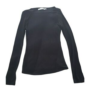 Astr Black Long Sleeve Women's Top-  L
